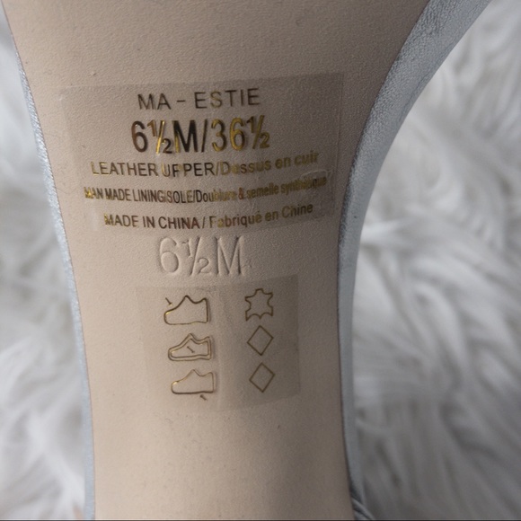 BCBG MAXAZRIA Silver Shoes with Ankle Cuff Detail Women Size 6.5 - Picture 8 of 15